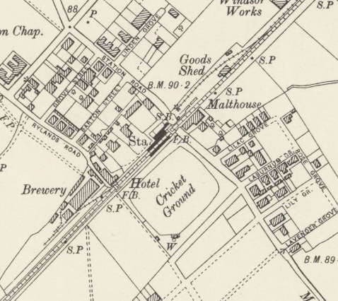 Beeston - Cricket Ground : Map credit National Library of Scotland